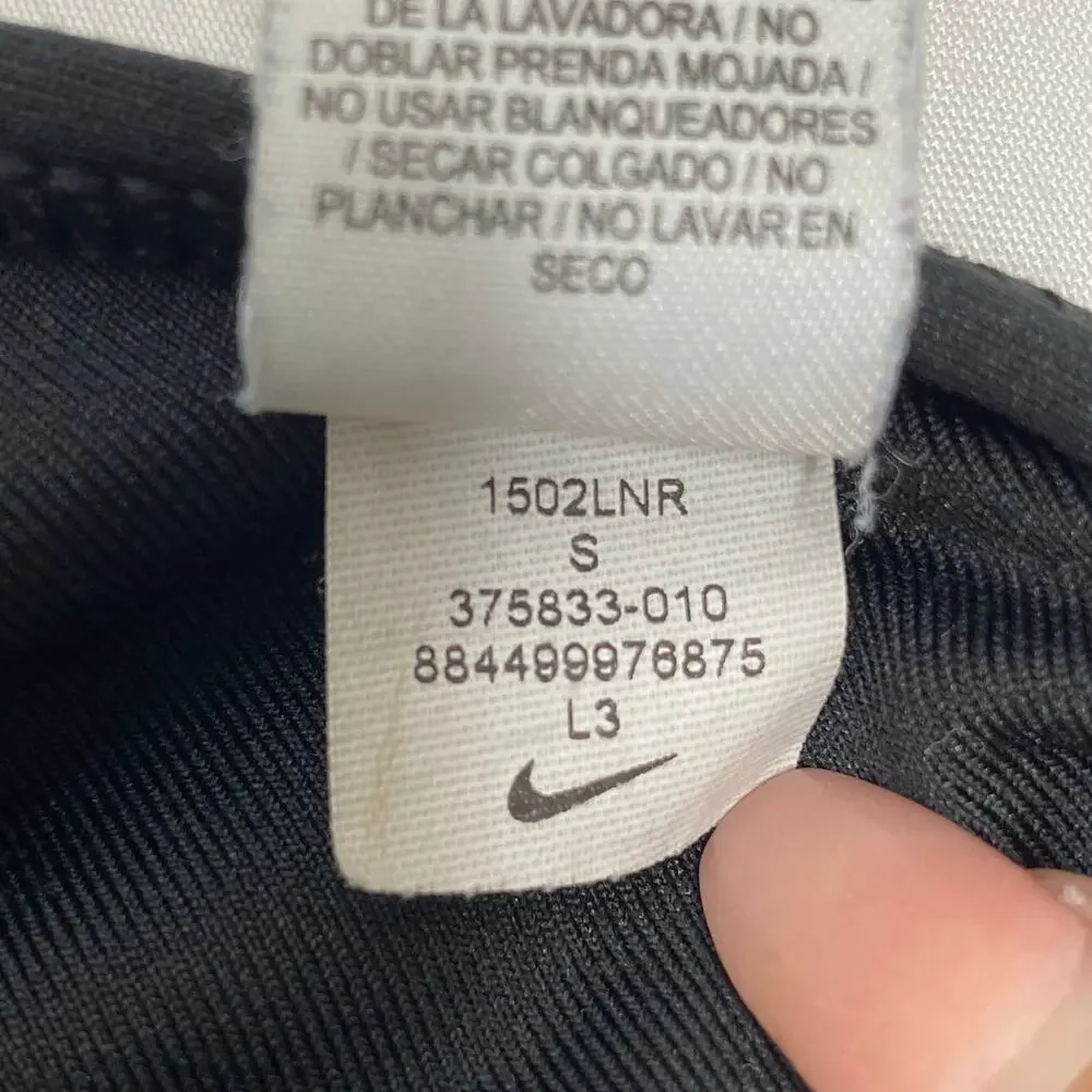 Nike Black Dri-Fit Racerback Sports Bra Small